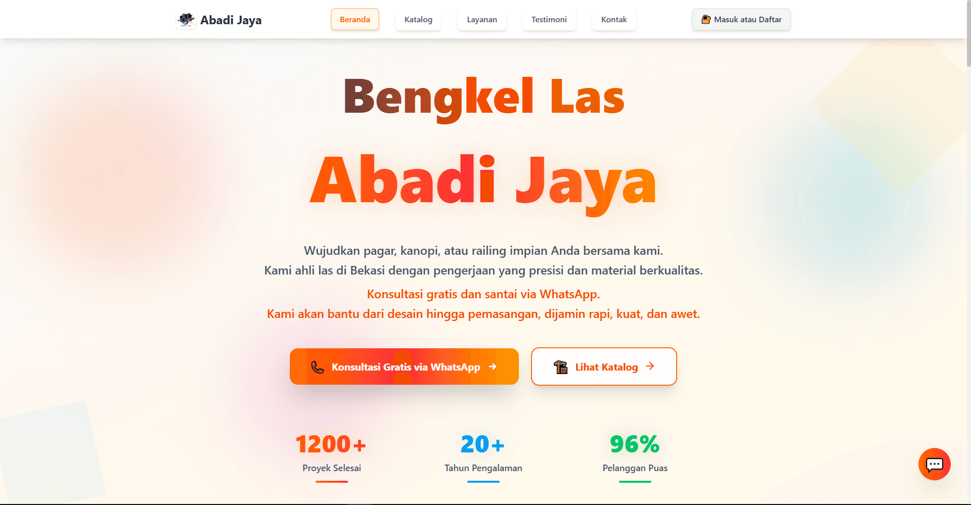 Abadi Jaya – Company Profile Website – Business Website